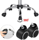 Adjustable Armless PU Leather Office Chair Swivel Black