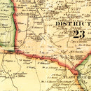 Vintage Map of Bedford County, Tennessee 1878