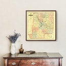 Vintage Map of Jefferson County, Arkansas 1872