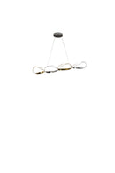 Prague Horizontal Chandelier // Gold and Chrome