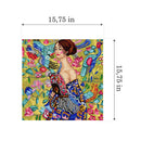 Needlepoint canvas for halfstitch without yarn after Gustav Klimt - Lady with Fan 3245L