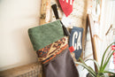 Antique Rug Fragment Stocking Green