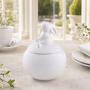 Porcelain Sitting Bunny Sugar Bowl