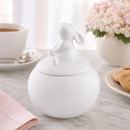 Porcelain Sitting Bunny Sugar Bowl