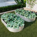 Galvanized Raised Garden Bed Kit, Heavy Duty, Rust-Resistant, 6x3x1ft, Silver