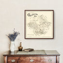 Vintage Map of Guadalupe County, Texas 1880