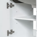 36' Bathroom Vanity with Sink Combo, One Cabinet and Three Drawers, Solid Wood and MDF Board, White (Old Sku:SY999505AAK)