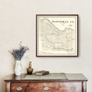 Vintage Map of Hardeman County, Texas 1891