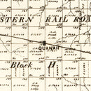 Vintage Map of Hardeman County, Texas 1891