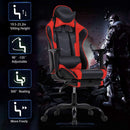 Ergonomic Gaming Chair With Footrest And Lumbar Support Red