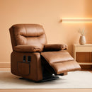 Dual Motor Lift Recliner Leather With Heat Massage