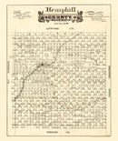 Vintage Map of Hemphill County, Texas 1888
