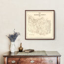 Vintage Map of Harrison County, Texas 1879