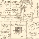 Vintage Map of Harrison County, Texas 1879