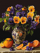 Sophisticated Violets Painting by Numbers Kit by Ideyka KHO3293