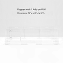 Clear Pet Playpen, 32" High with Door