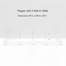 Clear Pet Playpen, 32" High with Door
