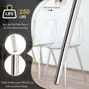 Clear Acrylic Dining Chairs Set Of 4 With Metal Legs