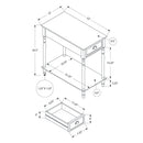 Accent Side Table, 2 Tier, Storage Drawer, Stylish Traditional Design
