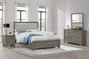 Wright 4-piece Eastern King Bedroom Set Brown Oak