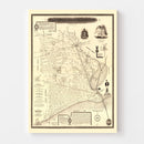 Vintage Map of Jefferson County, Texas 1898