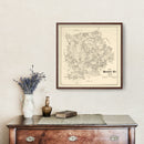 Vintage Map of Kendall County, Texas 1879