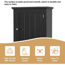 Tall Bathroom Storage Cabinet, Freestanding Storage Cabinet with Drawer and Adjustable Shelf, MDF Board with Painted Finish, Black
