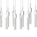 Rectangular Crystal Chandelier // XL 10 Light