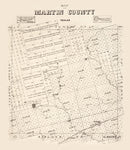 Vintage Map of Martin County, Texas 1894