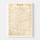 Vintage Map of Motley County, Texas 1893