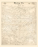Vintage Map of Motley County, Texas 1893