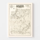 Vintage Map of Palo Pinto County, Texas 1880