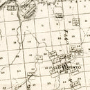 Vintage Map of Palo Pinto County, Texas 1880