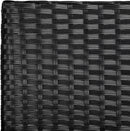 3 Piece Outdoor PE Rattan Wicker Patio Furniture Set With Soft Cushions And Glass Coffee Table