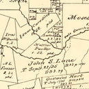 Vintage Map of Sabine County, Texas 1879