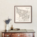 Vintage Map of Smith County, Texas 1880