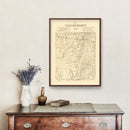 Vintage Map of Taylor County, Texas 1890