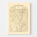 Vintage Map of Taylor County, Texas 1890