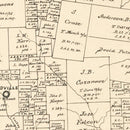 Vintage Map of Tyler County, Texas 1879