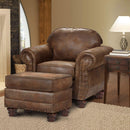 Sedona 4 Piece Leather Look Microfiber Sofa Set With Loveseat Chair Ottoman