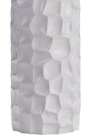Textured Honeycomb Vase // White, 36"