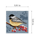 Gobelin canvas for halfstitch without yarn Titmouse 3359D