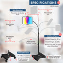 NEW - LEVO Gooseneck Tablet Floor Stand WITH Casters