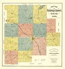 Vintage Map of Fairfield County, Ohio 1889