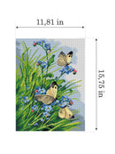 Gobelin canvas for halfstitch without yarn after Catherine Klein - Butterflies 3378J