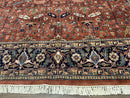 Indo Persian Heriz Rug 10x15, Allover Pattern, Large Wool Handmade Rug