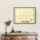 Vintage Map of Stark County, Ohio 1850