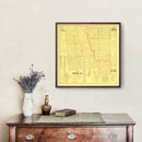 Vintage Map of Miami County, Ohio 1858