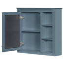 Bathroom Vanity With Medicine Cabinet, Royal Mirror Cabinet, Modern Bathroom Storage Cabinet With 2 Soft Closing Doors And 4 Drawers