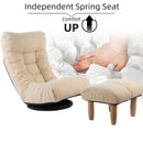 Adjustable Japanese Reclining Floor Chair Sofa With Metal Frame For Living Room